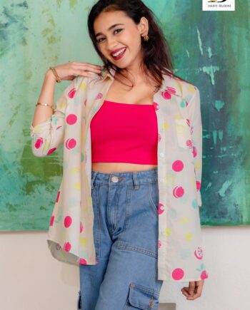 Oversized shirt - Bubbly bloom