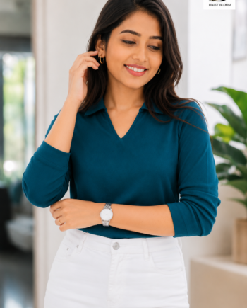 Elly top in Teal