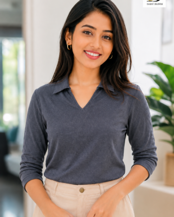 Elly top in Moon Grey