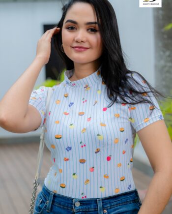 Fruity Charm cropped Tee