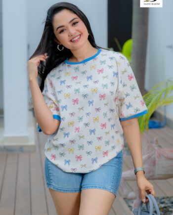 Bow Belle oversized T-shirt  🎀